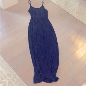 H&M black maxi dress size small
